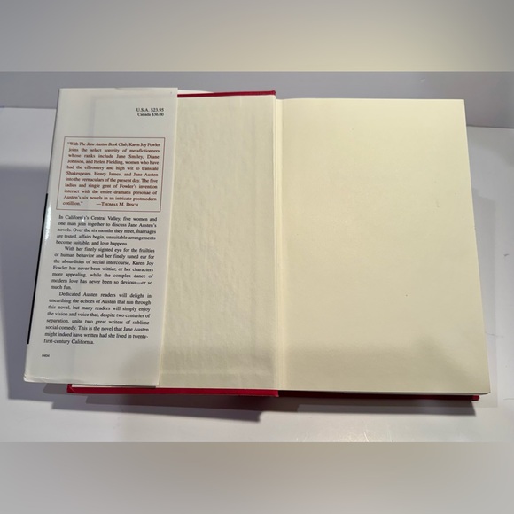 The Jane Austen Book Club Hardcover Edition by Karen Joy Fowler - Picture 3 of 8